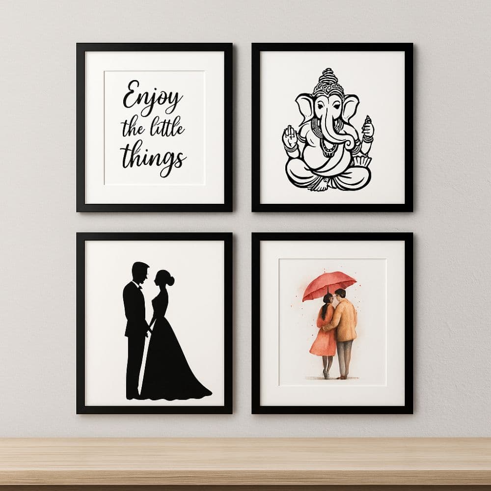 Quote, god and couple theme wall frames – artistic home decor by Motumal Giftwala Ranchi