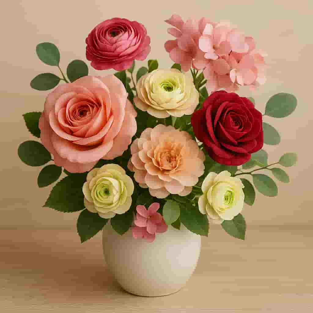Motumal Giftwala elegant artificial flowers in a decorative vase — perfect for home décor, gifting, and office spaces in Ranchi with same-day delivery.