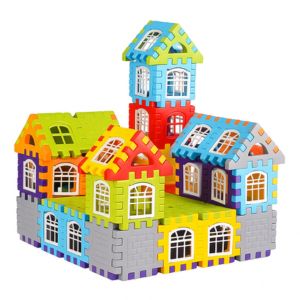 Colorful interlocking building house block set for kids – Motumal Giftwala Ranchi
