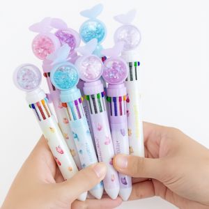 Unicorn-themed multicolor pens with glitter domes, 10-in-1 ink refill, and cute designs – kids stationery by Motumal Giftwala Ranchi