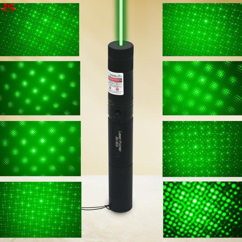 JOA TOYBOX Powerful Green Laser Pointer 1000mW Rechargeable with Star Cap – Long Range Laser Light for Kids, Pets, Presentations & Astronomy