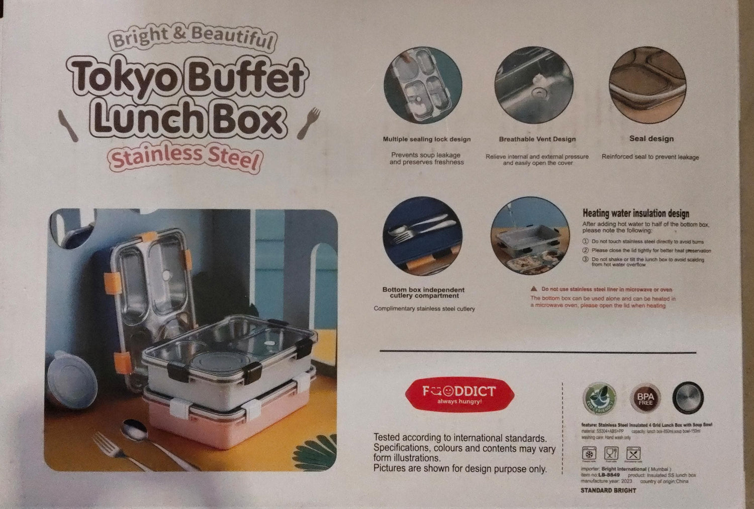 LB8849 SS Lunch Box