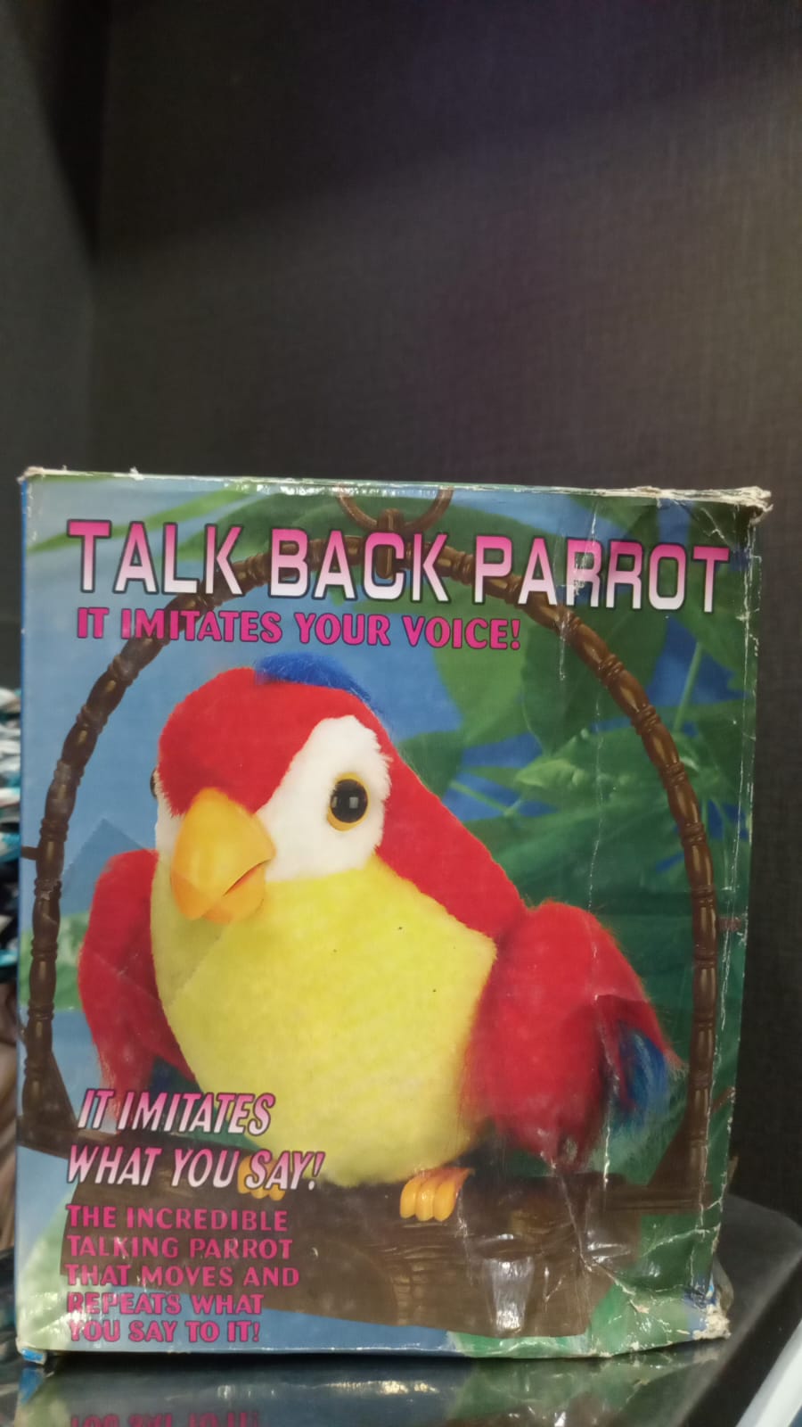 talk back parrot it imitates your voice - 295g - 16 x 10 x 19