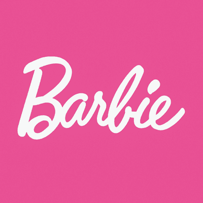 Barbie logo – iconic girls toy brand known for dolls and fashion playsets