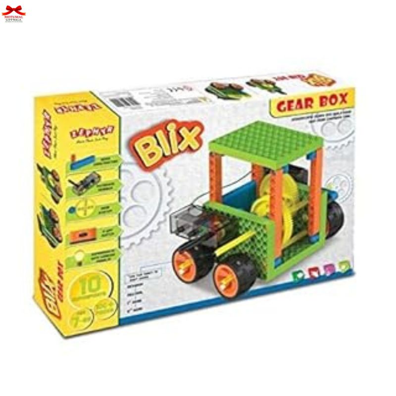 Blix Gear Box toy set packaging on a white background