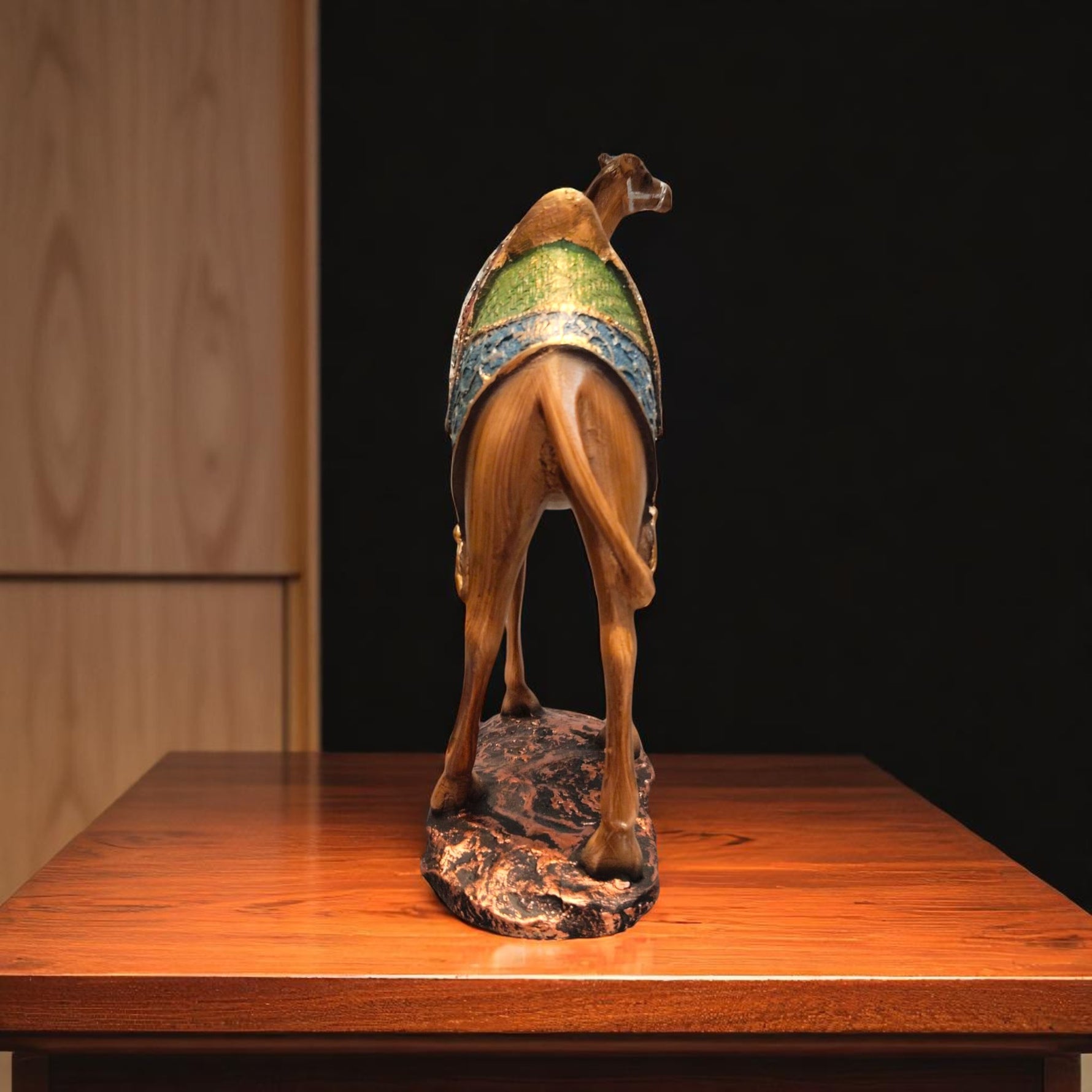 Back side of decorative camel showpiec