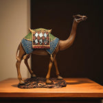 Polyresin camel statue right angle view