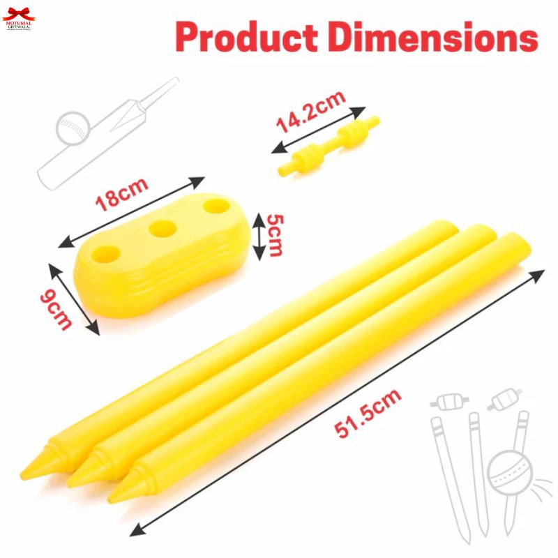 Yellow plastic components with dimensions labeled on a white background