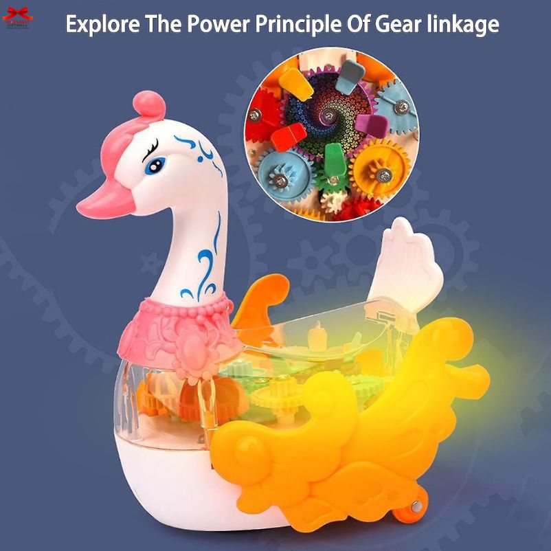 Musical Swan – Dancing & Singing LED Gear Toy for Kids