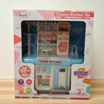 Toy kitchen set packaging with 'Annie' branding on a light background
