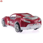 Red toy car with 'GT Cruze' branding on a white background