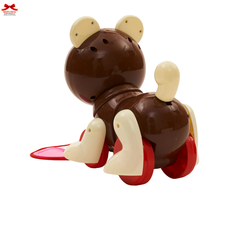 Toy ant with a red base on a white background