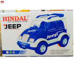 Box of a toy car with Jeep branding on a white background