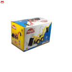 Box packaging of a toy construction vehicle with MAAZ branding on a white background