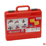 Red tool kit with 'Mechanix' branding on a white background