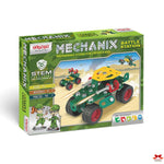 Box of Meccano Mechanix Battle Station toy set on a white background