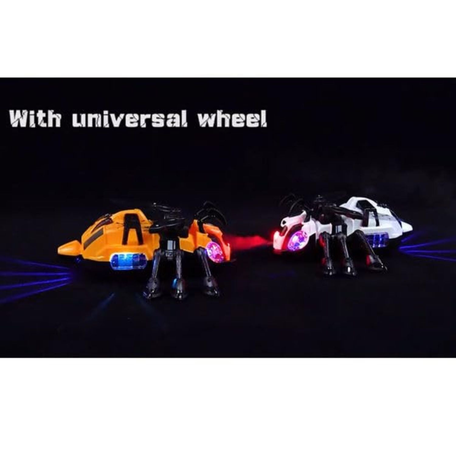 Musical insect bee toy with universal wheel movement, light and sound features - Motumal Giftwala