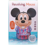 Toy packaging of a revolving mouse with cartoon character on a white background