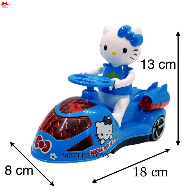 Motumal Hello Kitty Musical Car – Lighting & Moving Bump & Go Toy for Happy Little Drivers (Ranchi Special)