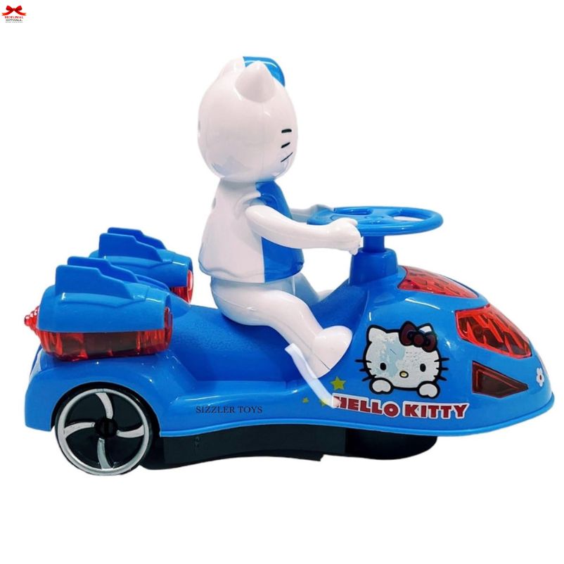 Motumal Hello Kitty Musical Car – Lighting & Moving Bump & Go Toy for Happy Little Drivers (Ranchi Special)