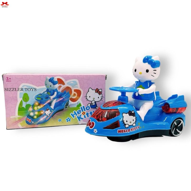 Motumal Hello Kitty Musical Car – Lighting & Moving Bump & Go Toy for Happy Little Drivers (Ranchi Special)