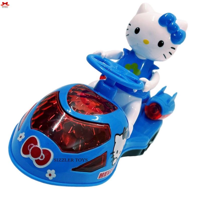 Motumal Hello Kitty Musical Car – Lighting & Moving Bump & Go Toy for Happy Little Drivers (Ranchi Special)