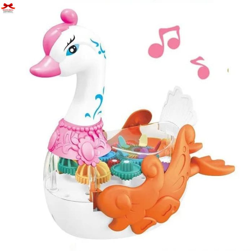 Musical Swan – Dancing & Singing LED Gear Toy for Kids