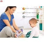 Woman and child playing with a toy, promoting parent-child interaction and sensory engagement.