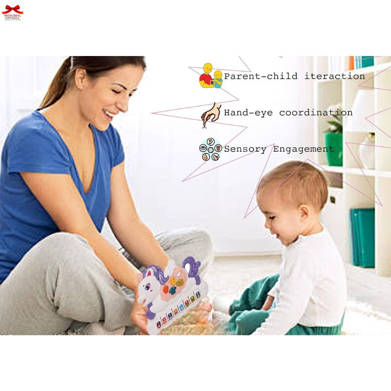 Woman and child playing with a toy, promoting parent-child interaction and sensory engagement.