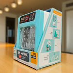Side angle of My Home Little Chef Dream dishwashing toy box showing other appliance toys in the series.