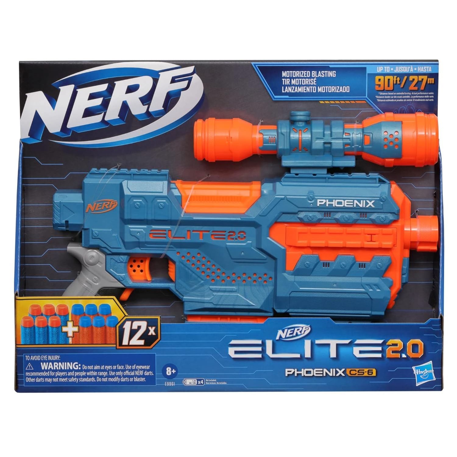 Nerf Elite 2.0 Phoenix CS-1 toy blaster in packaging