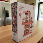 Spraying Mist Kitchen set box angled view with detailed description of included accessories and features