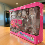 Side view of Sunny Unicorn Kitchen Kit box showing utensils and accessories for kids.